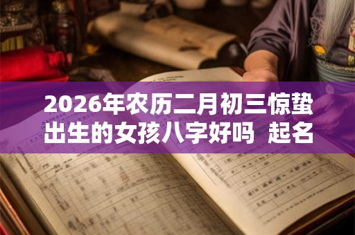 2026年农历二月初三惊蛰出生的女孩八字好吗  起名最佳字