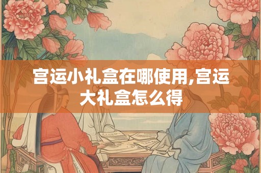 宫运小礼盒在哪使用,宫运大礼盒怎么得