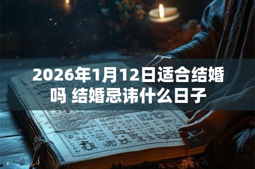 2026年1月12日适合结婚吗 结婚忌讳什么日子