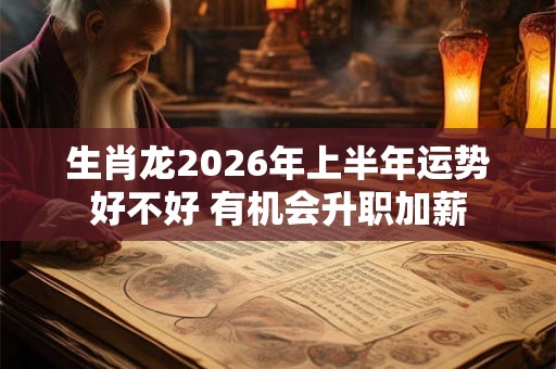 生肖龙2026年上半年运势好不好 有机会升职加薪