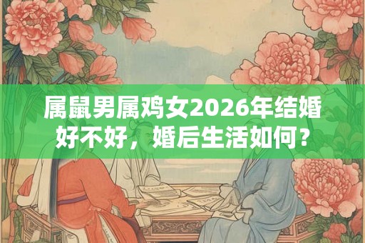 属鼠男属鸡女2026年结婚好不好，婚后生活如何？