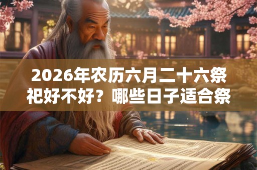 2026年农历六月二十六祭祀好不好？哪些日子适合祭祀？