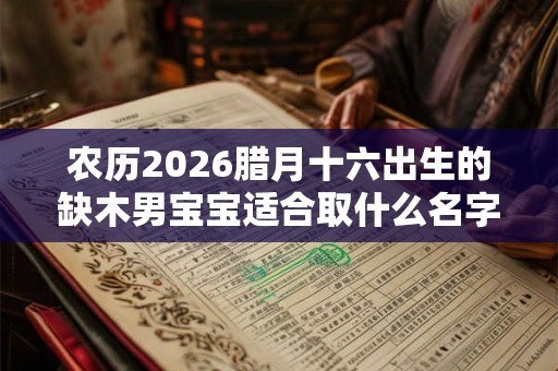 农历2026腊月十六出生的缺木男宝宝适合取什么名字