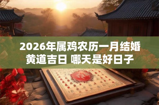 2026年属鸡农历一月结婚黄道吉日 哪天是好日子