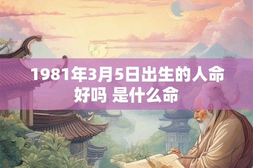 1981年3月5日出生的人命好吗 是什么命 1981年3月5日出生的人命好吗 是什么命