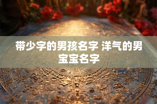 带少字的男孩名字 洋气的男宝宝名字 带少字的男孩名字 洋气的男宝宝名字