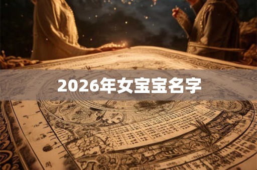 2026年女宝宝名字