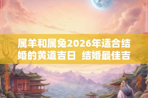 属羊和属兔2026年适合结婚的黄道吉日  结婚最佳吉日