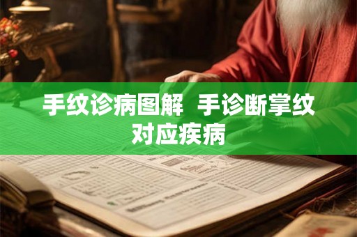 手纹诊病图解  手诊断掌纹对应疾病