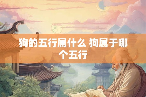 狗的五行属什么 狗属于哪个五行 狗的五行属什么 狗属于哪个五行