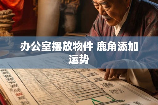 办公室摆放物件 鹿角添加运势
