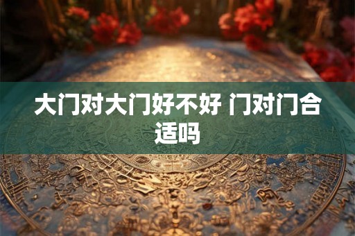 大门对大门好不好 门对门合适吗