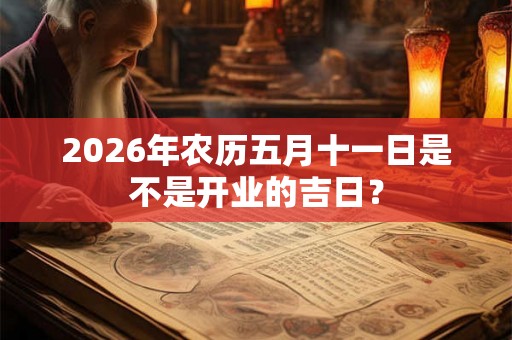 2026年农历五月十一日是不是开业的吉日？