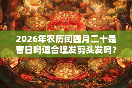 2026年农历闰四月二十是吉日吗适合理发剪头发吗？