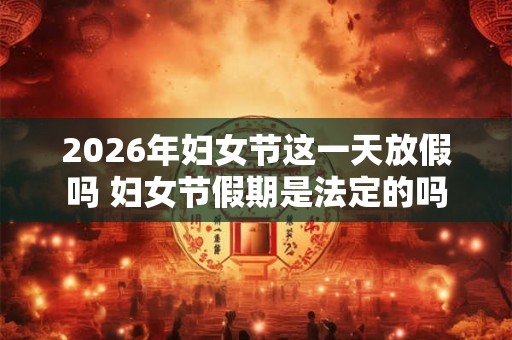 2026年妇女节这一天放假吗 妇女节假期是法定的吗