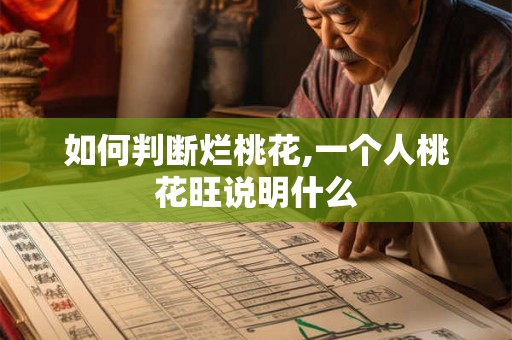 如何判断烂桃花,一个人桃花旺说明什么 如何判断烂桃花,一个人桃花旺说明什么