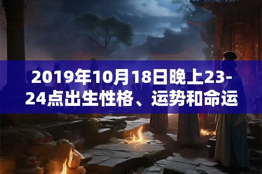 2019年10月18日晚上23-24点出生性格、运势和命运