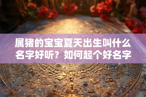 属猪的宝宝夏天出生叫什么名字好听?如何起个好名字? 属猪的宝宝夏天出生叫什么名字好听?如何起个好名字?
