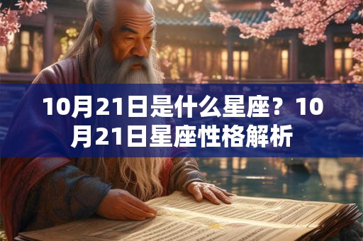 10月21日是什么星座？10月21日星座性格解析