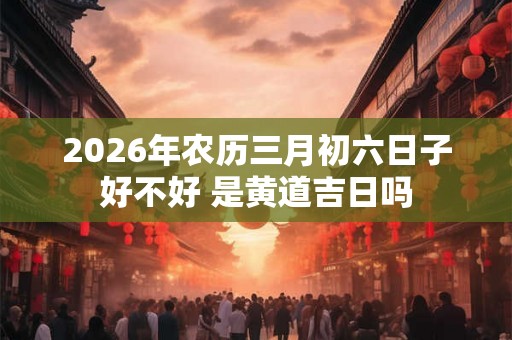 2026年农历三月初六日子好不好 是黄道吉日吗