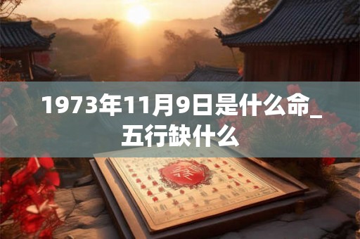 1973年11月9日是什么命_五行缺什么