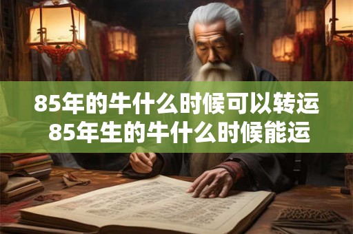 85年的牛什么时候可以转运 85年生的牛什么时候能运往目的地