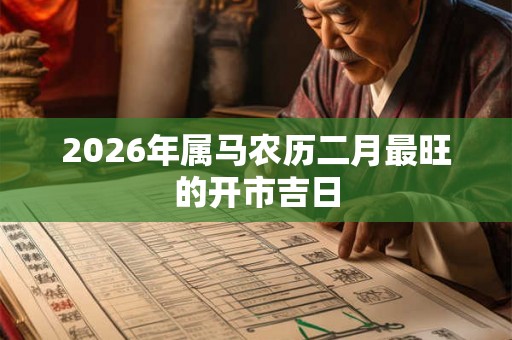 2026年属马农历二月最旺的开市吉日