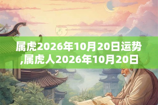 属虎2026年10月20日运势,属虎人2026年10月20日财运,生肖虎2026年10月20日运势 属虎2026年10月20日运势,属虎人2026年10月20日财运,生肖虎2026年10月20日运势