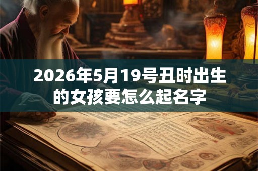 2026年5月19号丑时出生的女孩要怎么起名字