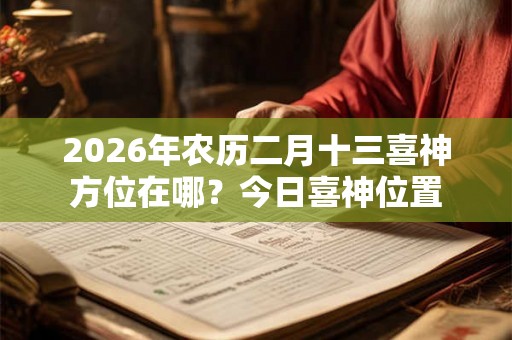 2026年农历二月十三喜神方位在哪？今日喜神位置