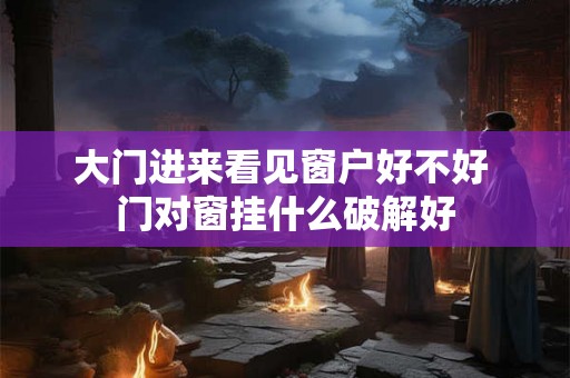 大门进来看见窗户好不好 门对窗挂什么破解好