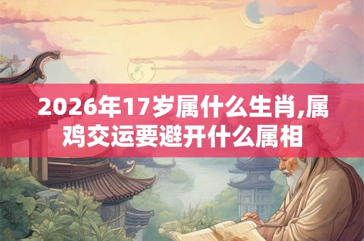 2026年17岁属什么生肖,属鸡交运要避开什么属相 2026年17岁属什么生肖,属鸡交运要避开什么属相