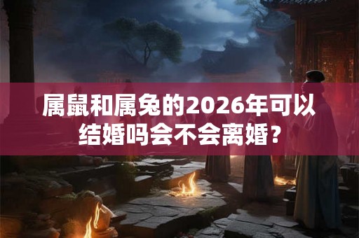 属鼠和属兔的2026年可以结婚吗会不会离婚？