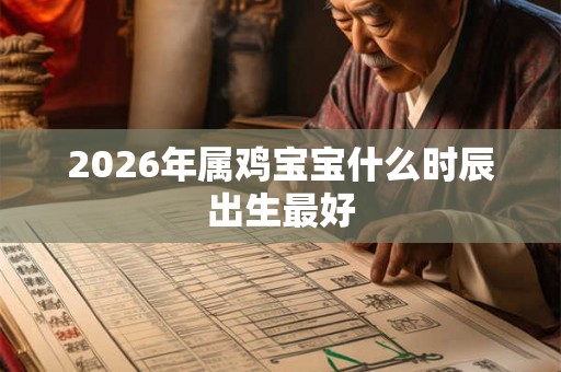 2026年属鸡宝宝什么时辰出生最好