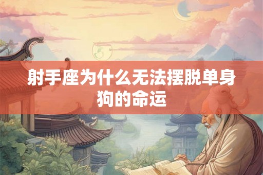 射手座为什么无法摆脱单身狗的命运 射手座为什么无法摆脱单身狗的命运