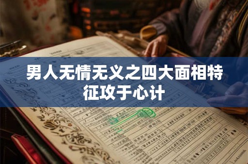 男人无情无义之四大面相特征攻于心计