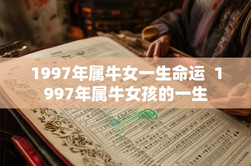 1997年属牛女一生命运  1997年属牛女孩的一生
