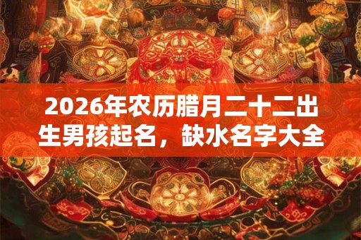 2026年农历腊月二十二出生男孩起名,缺水名字大全 2026年农历腊月二十二出生男孩起名,缺水名字大全