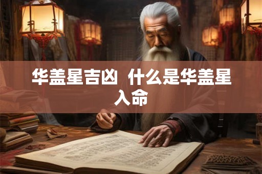 华盖星吉凶 什么是华盖星入命 华盖星吉凶 什么是华盖星入命