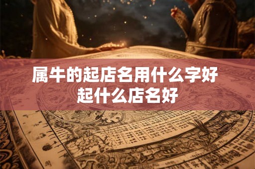 属牛的起店名用什么字好 起什么店名好 属牛的起店名用什么字好 起什么店名好