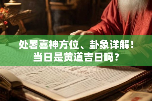 处暑喜神方位、卦象详解!当日是黄道吉日吗? 处暑喜神方位、卦象详解!当日是黄道吉日吗?