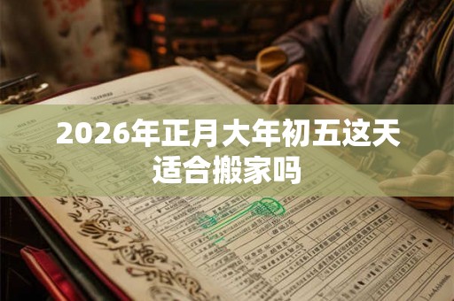 2026年正月大年初五这天适合搬家吗