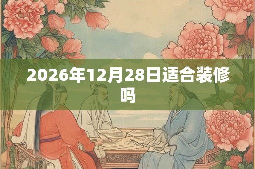 2026年12月28日适合装修吗