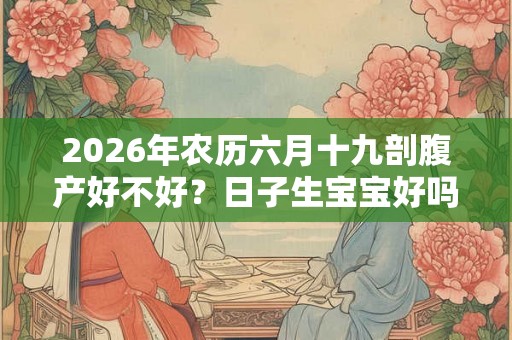 2026年农历六月十九剖腹产好不好？日子生宝宝好吗？