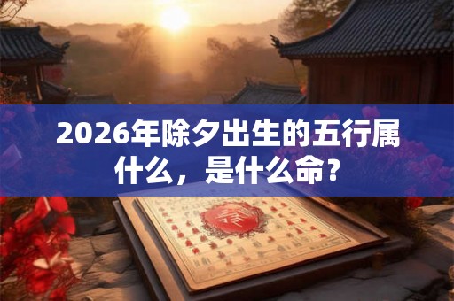 2026年除夕出生的五行属什么，是什么命？