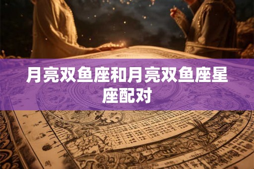 月亮双鱼座和月亮双鱼座星座配对