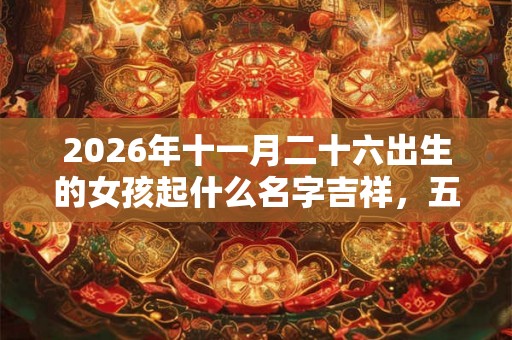 2026年十一月二十六出生的女孩起什么名字吉祥,五行属什么 2026年十一月二十六出生的女孩起什么名字吉祥,五行属什么