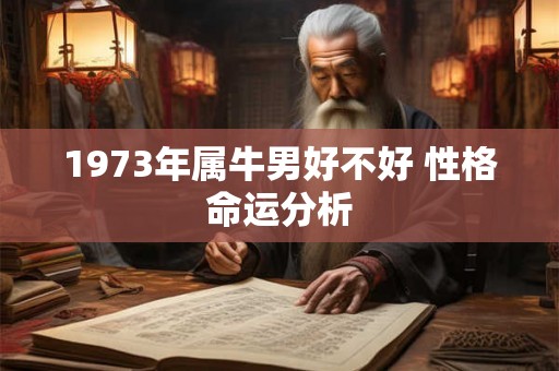 1973年属牛男好不好 性格命运分析