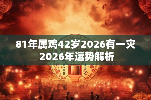 81年属鸡42岁2026有一灾 2026年运势解析