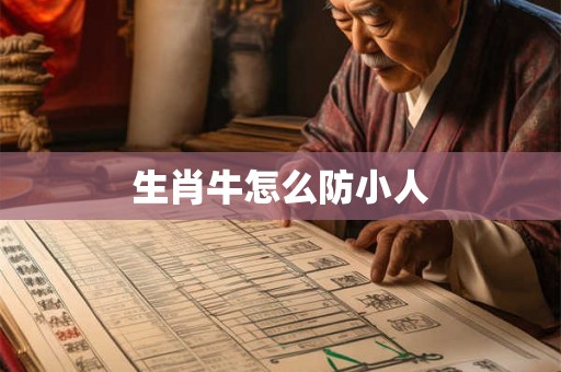 生肖牛怎么防小人 生肖牛怎么防小人